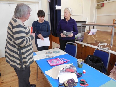 Floating Hexagon Patchwork workshop lead by Jenny