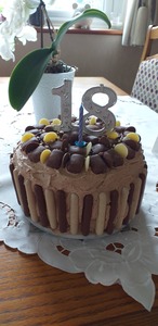 Cake made by Caroline for her grandson Ben’s 18th Birthday