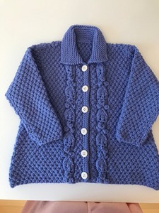 Roz has made this beautifully knitted jacket for one of her great nieces.