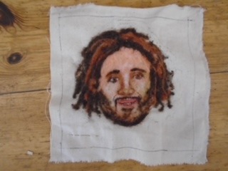 Evelyn has been inspired by Joe Wicks this year to keep her fit and health, she has neddle  felted this portrait of him.