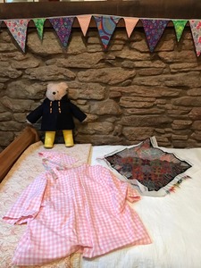 Paddington Bear has a new coat but is waiting for another hat, the pink blouse is been unpicked a few times but Christine is hopeful that once the collar has been attached it will be fine.  The tapestry is progressing well and she hopes to get it finished for next months S&T