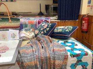 some of the fabulous items made during the last 18 months, taken at the Grand Show and Tell on 14 September.