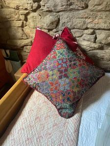 Tapestry cushion made by Christine Boyd