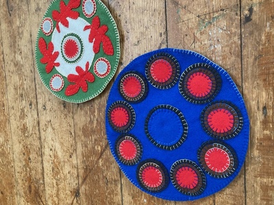 Felt Penny mats made by Gill