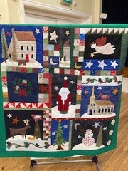 Lovely Christmas quilt made by Jackie for her daughter
