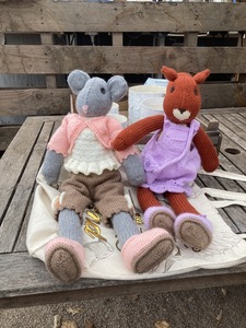 Lovely Mouse and squirrel knitted by Kate