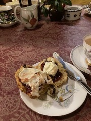 The delicious scone at Hellens’ Manor