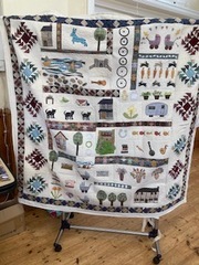 Final make of a fabulous memory quilt made by Evelyn