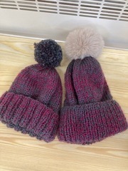 Hats knitted by Pat