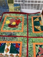 Beautiful sampler quilt made by Gail