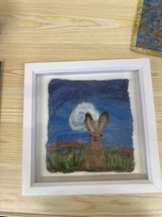 Needled felted picture beautifully made by Kate