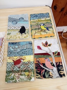 Amazing appliqué birds done by Gail