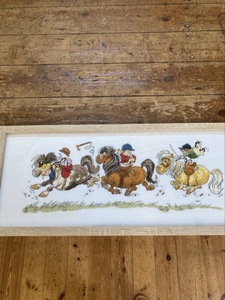 Fabulous Thelwell cross stitch done by Jan P