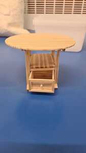 Kate has made a dolls house table that converts into a chair