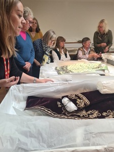 Beautiful detailing on a 18th Century Frock Coat