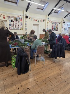 Busy making wreaths