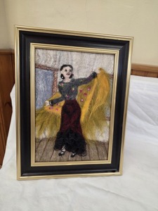 Sheila - felted Spanish lady inspired by a holiday in Salamanca.