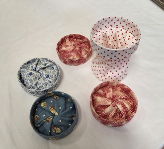 Collapsable pots for threads or crafting items by Jenny P