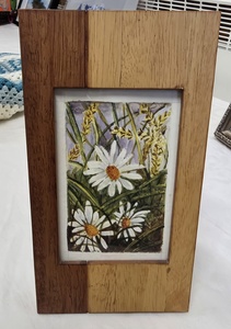 Daisy Picture in a wooden frame by Gail