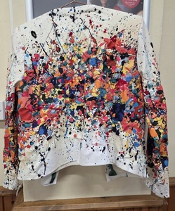 Jazzy top with additional embroidery by Dexi