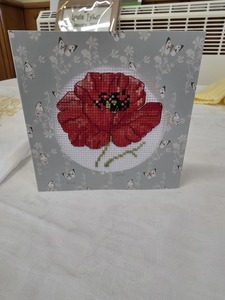 Embroidered card by Kate