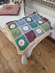 Sally - first crochet project is a blanket for her granddaughter