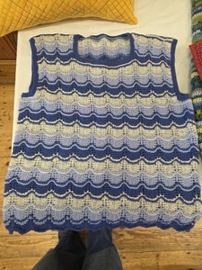 Jenny C - knitted waiscoat